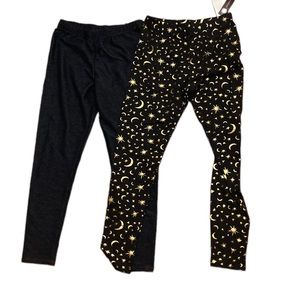 NWT Leggings Bundle (Dark wash & Celestial Print)